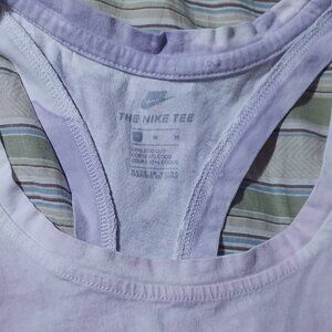 white pink and purple nike tank top